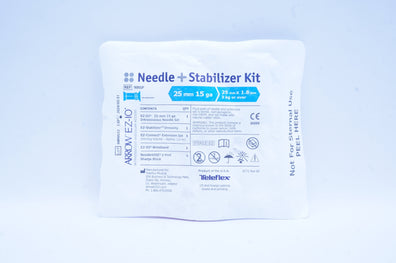 Teleflex 9001P Needle + Stabilizer Kit 25mm x 15G.